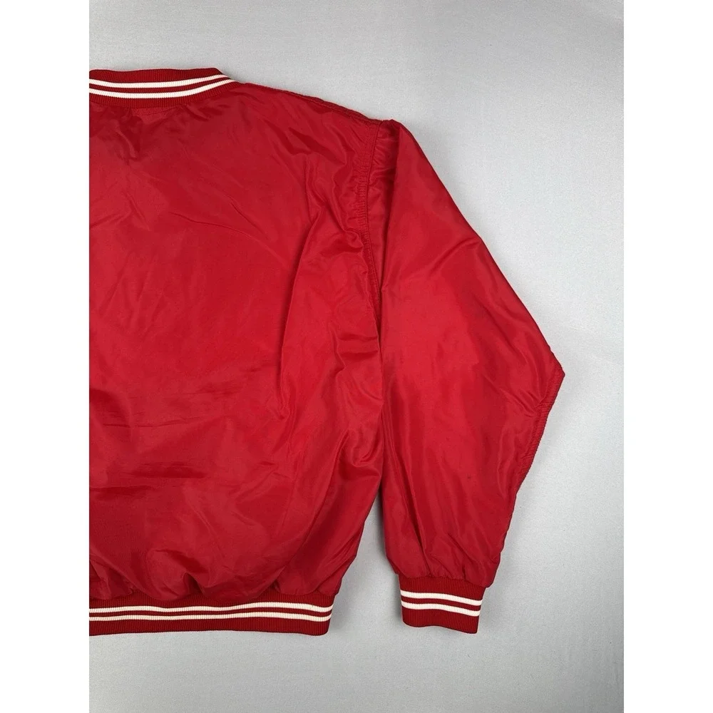Vintage 70s Russell Athletic Wisconsin Badgers Lined Nylon Windbreaker USA M